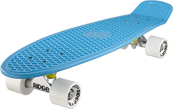 Ridge Skateboards Big Brother Retro Cruiser Skateboard 27" Board Blue