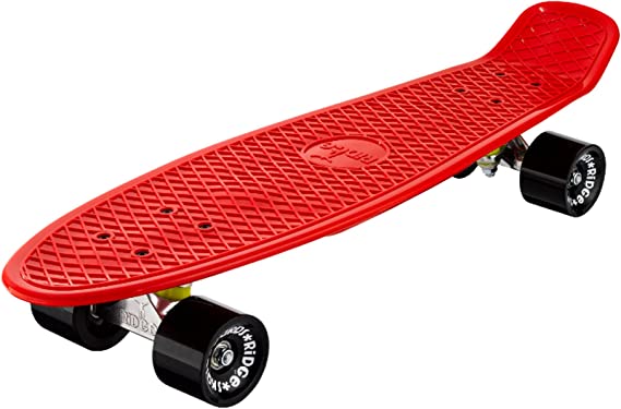 Ridge Skateboards Big Brother Retro Cruiser Skateboard 27" Board Red