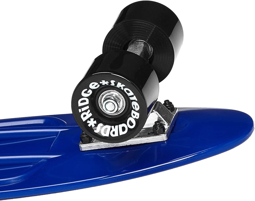 Ridge Skateboards Organics Complete Mini Cruiser Yves Blue Skateboard 22" - UK Manufactured