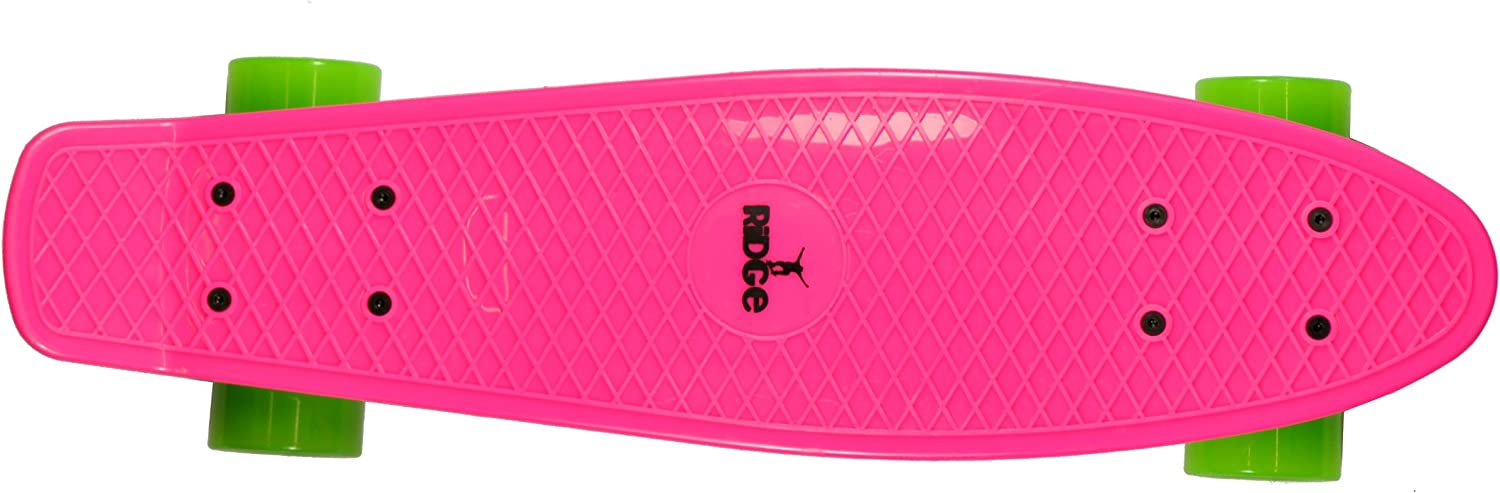 Ridge Retro 22" Board Pink Mini Cruiser Board - UK Manufactured