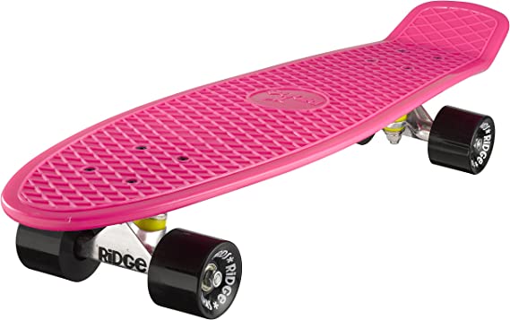 Ridge Skateboards Big Brother Retro Cruiser Skateboard 27" Board Pink