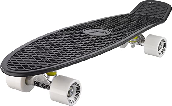 Ridge Skateboards Big Brother Retro Cruiser Skateboard 27" Board Black