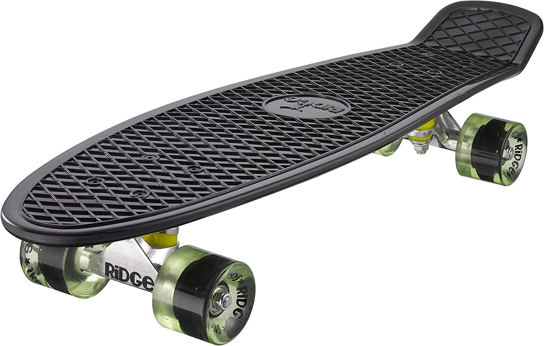 Ridge Skateboards Big Brother Retro Cruiser Skateboard 27" Board Black