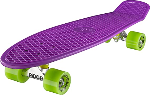 Ridge Skateboards Big Brother Retro Cruiser Skateboard 27" Board Purple