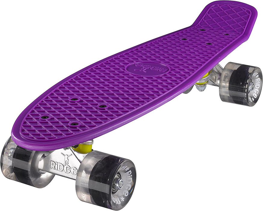 Ridge Retro Mini 22" Board Purple Cruiser Board - UK Manufactured