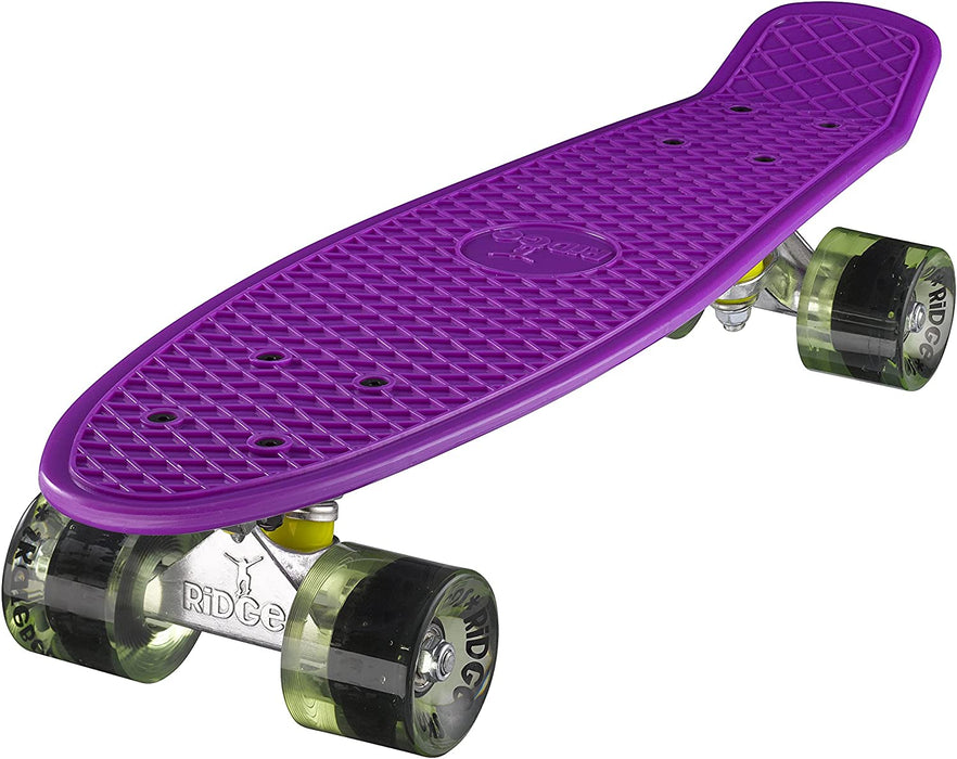 Ridge Retro Mini 22" Board Purple Cruiser Board - UK Manufactured