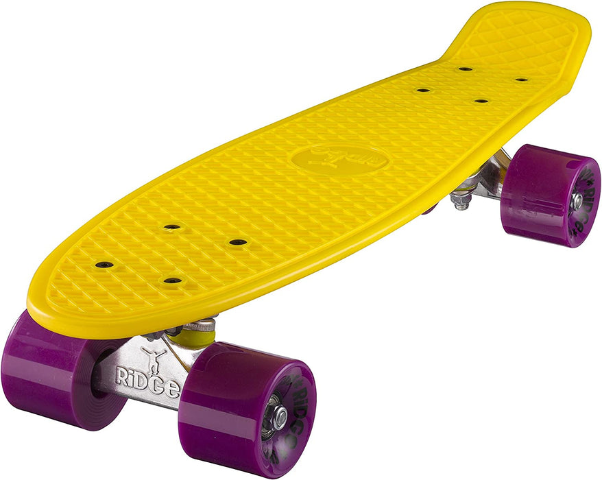 Ridge Retro Mini Cruiser 22" Yellow Board - UK Manufactured