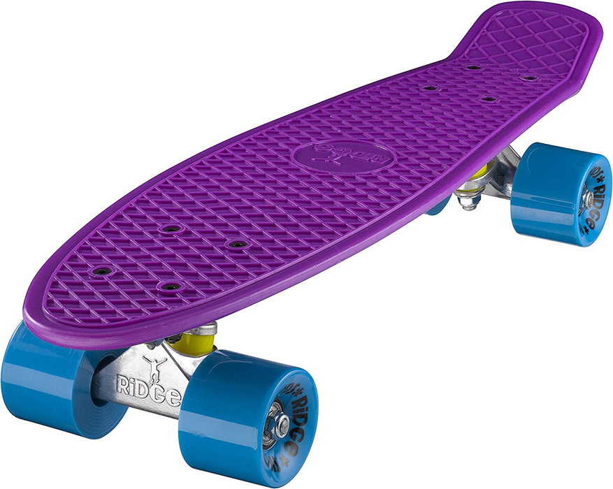 Ridge Retro Mini 22" Board Purple Cruiser Board - UK Manufactured