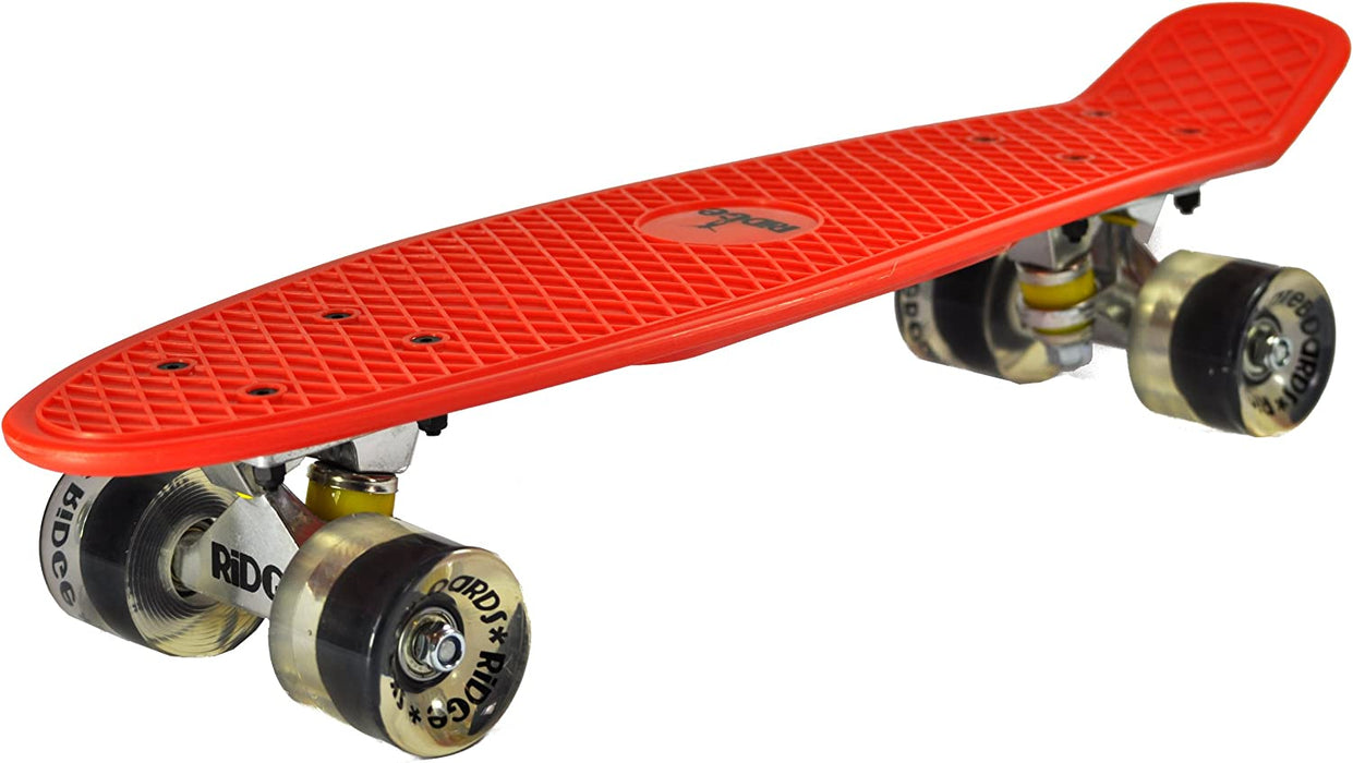 Ridge Retro 22" Board Red Mini Cruiser Board - UK Manufactured