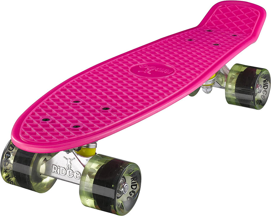 Ridge Retro 22" Board Pink Mini Cruiser Board - UK Manufactured