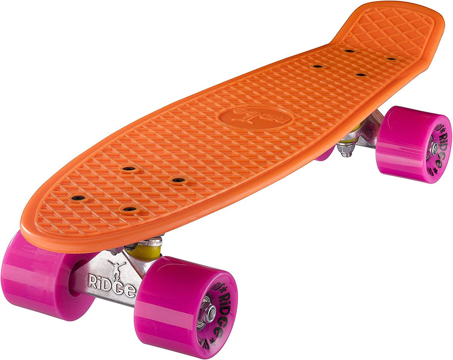 Ridge Retro 22" Orange Mini Cruiser Board - UK Manufactured