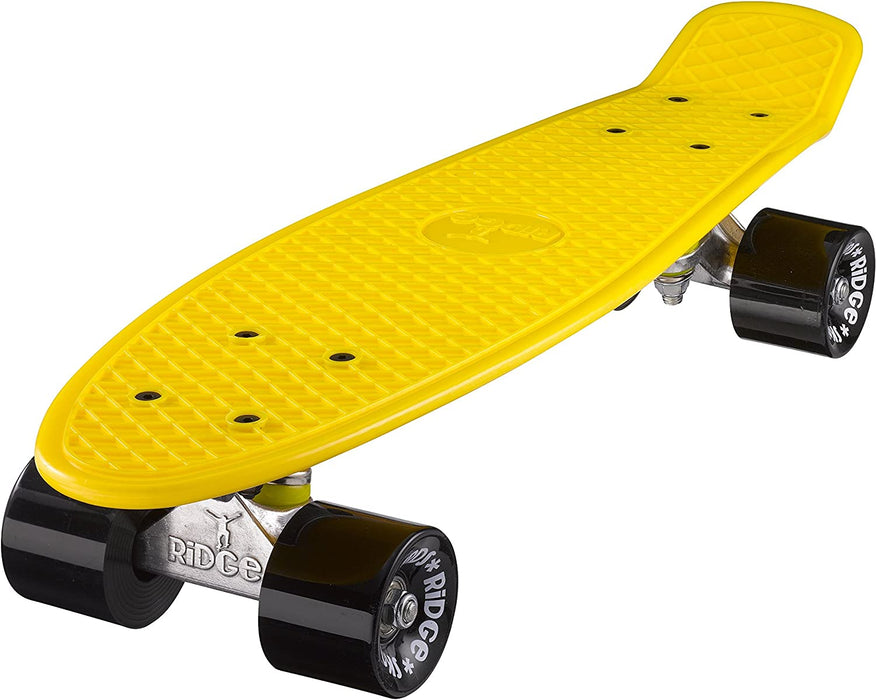 Ridge Retro Mini Cruiser 22" Yellow Board - UK Manufactured