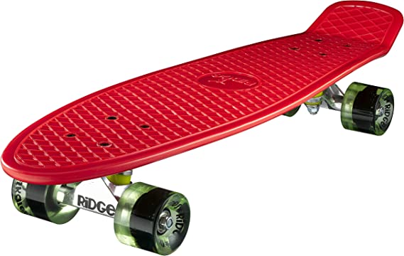 Ridge Skateboards Big Brother Retro Cruiser Skateboard 27" Board Red