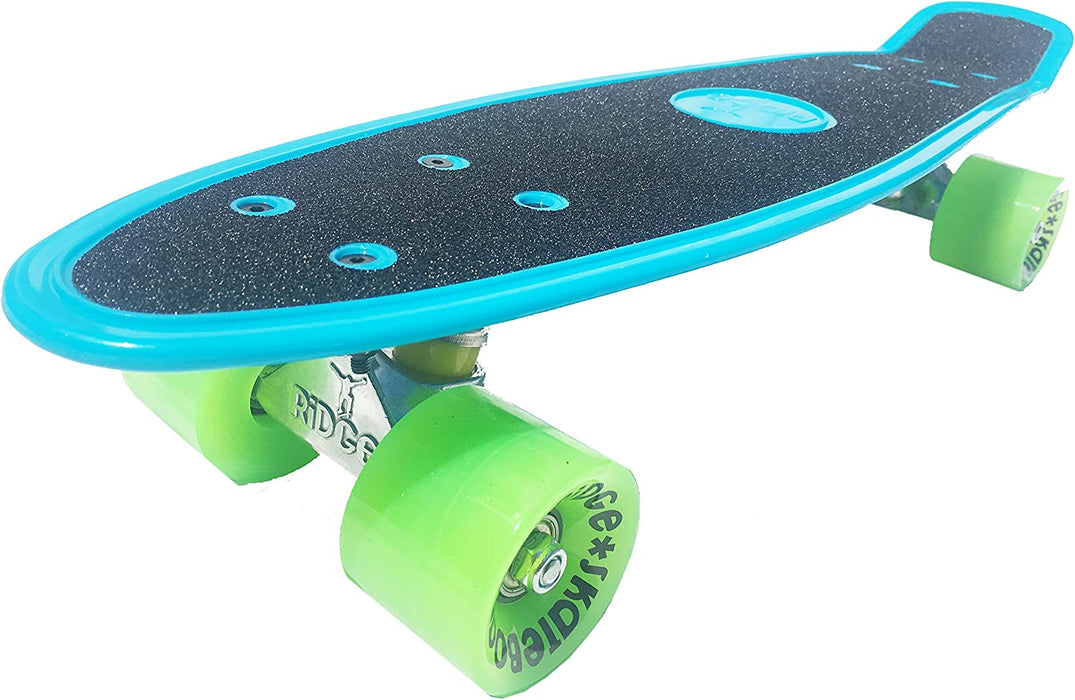 Ridge Skateboards Gripped 22" Gripped Board Blue Mini Cruiser