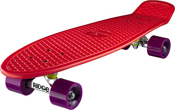 Ridge Skateboards Big Brother Retro Cruiser Skateboard 27" Board Red