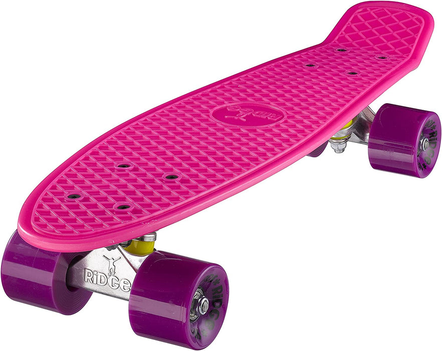 Ridge Retro 22" Board Pink Mini Cruiser Board - UK Manufactured