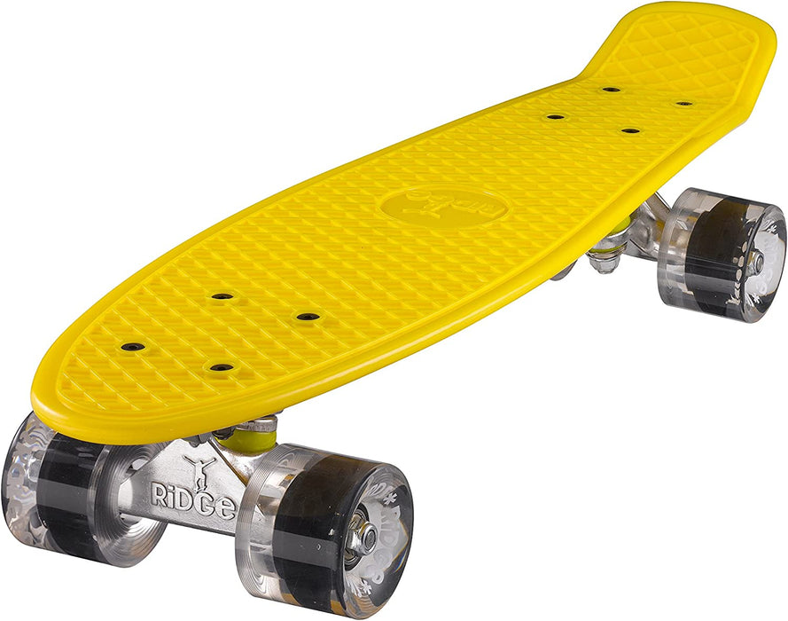 Ridge Retro Mini Cruiser 22" Yellow Board - UK Manufactured