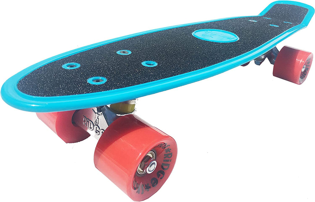 Ridge Skateboards Gripped 22" Gripped Board Blue Mini Cruiser