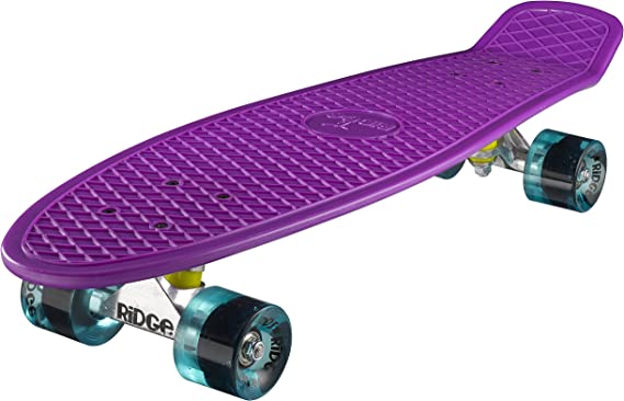 Ridge Skateboards Big Brother Retro Cruiser Skateboard 27" Board Purple