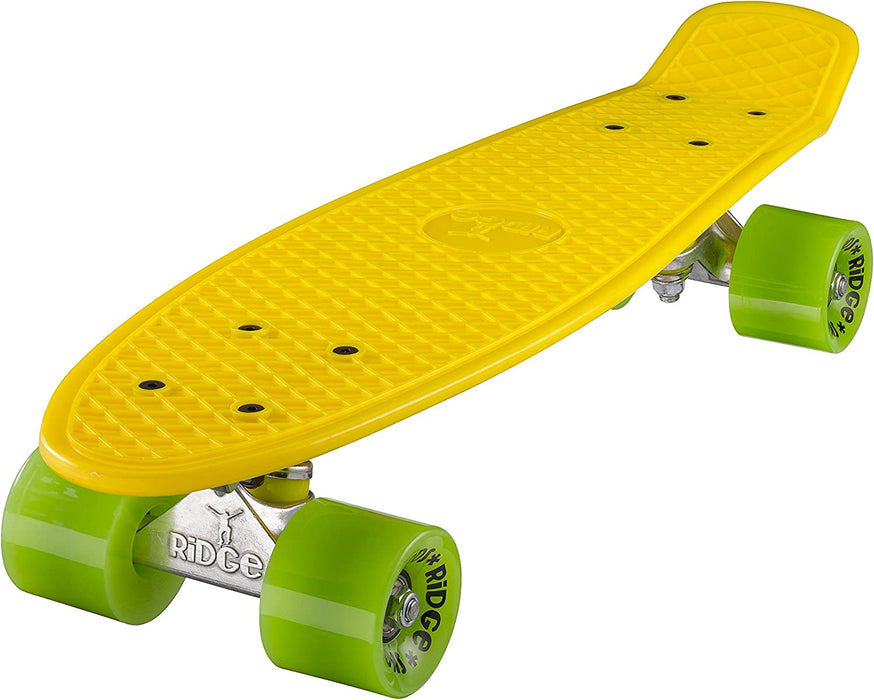 Ridge Retro Mini Cruiser 22" Yellow Board - UK Manufactured