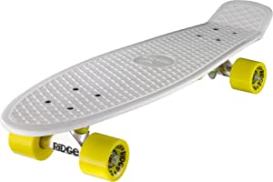 Ridge Skateboards Big Brother Retro Cruiser Skateboard 27" Board White