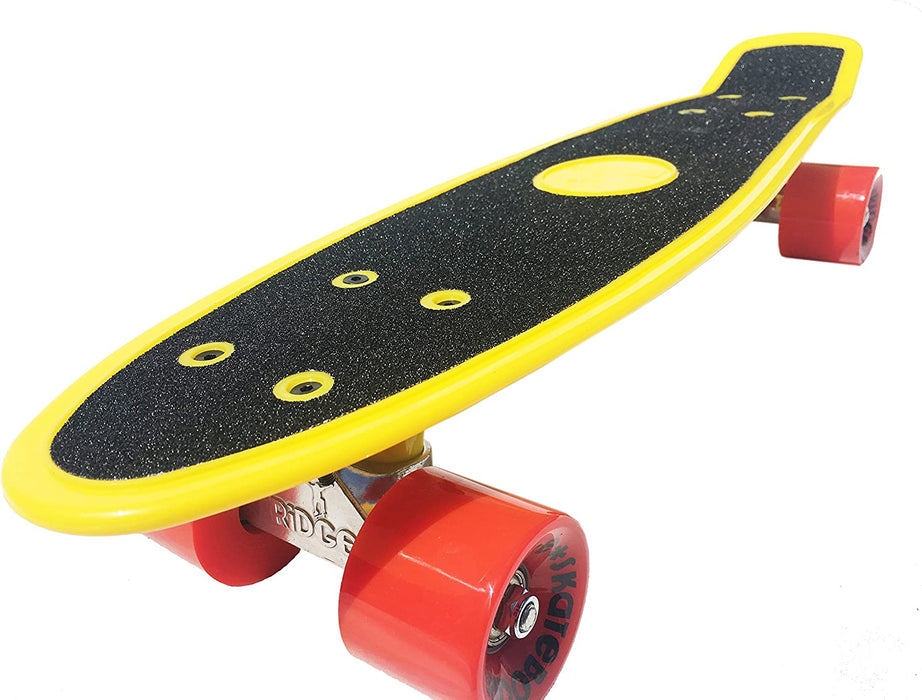 Ridge Skateboards Gripped 22" Gripped Board Yellow Mini Cruiser