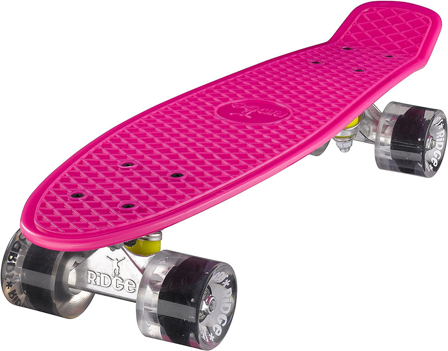 Ridge Retro 22" Board Pink Mini Cruiser Board - UK Manufactured