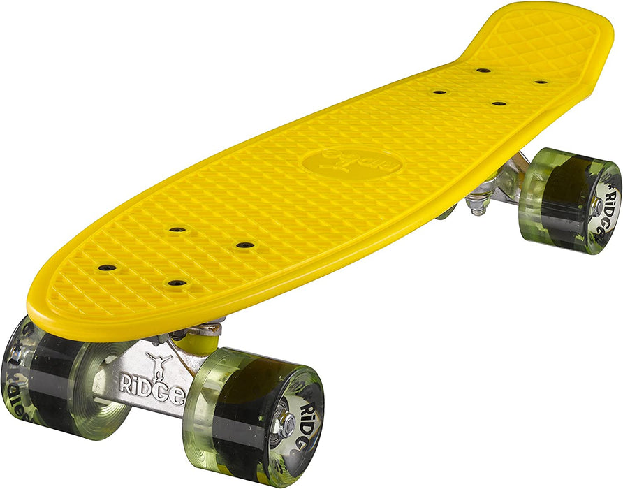 Ridge Retro Mini Cruiser 22" Yellow Board - UK Manufactured