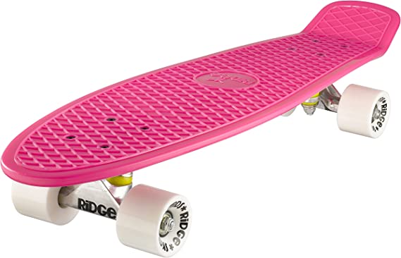 Ridge Skateboards Big Brother Retro Cruiser Skateboard 27" Board Pink