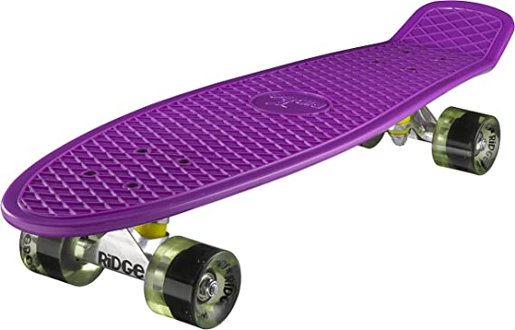 Ridge Skateboards Big Brother Retro Cruiser Skateboard 27" Board Purple