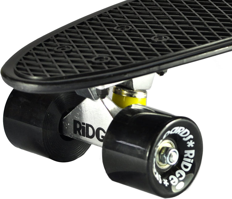 Ridge Skateboards Big Brother Retro Cruiser Skateboard 27" Board Black