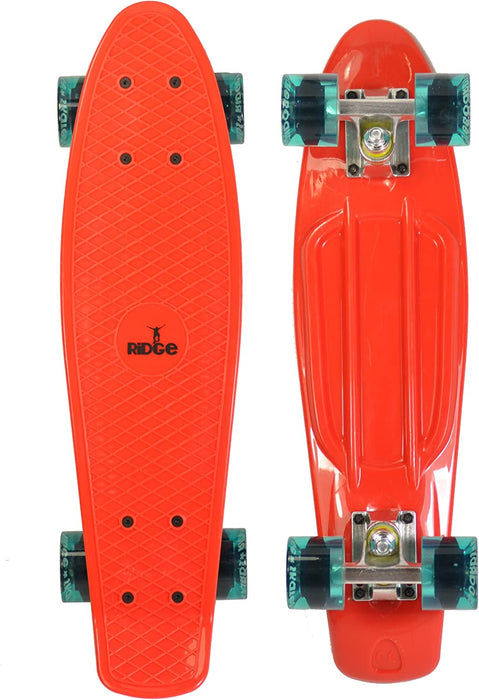 Ridge Retro 22" Board Red Mini Cruiser Board - UK Manufactured