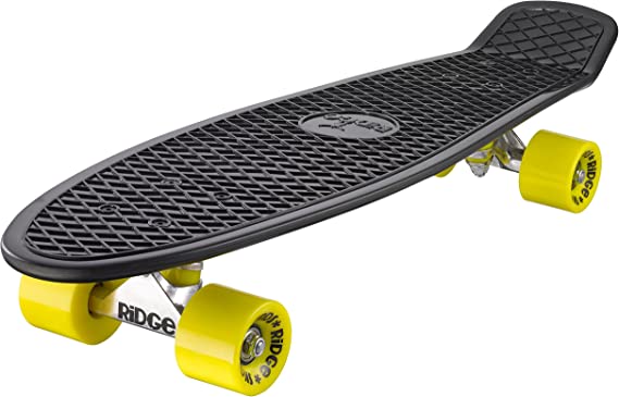 Ridge Skateboards Big Brother Retro Cruiser Skateboard 27" Board Black