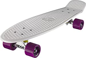 Ridge Skateboards Big Brother Retro Cruiser Skateboard 27" Board White