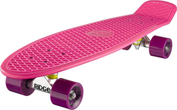 Ridge Skateboards Big Brother Retro Cruiser Skateboard 27" Board Pink