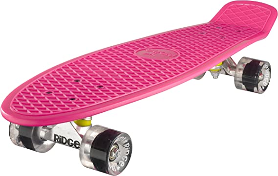 Ridge Skateboards Big Brother Retro Cruiser Skateboard 27" Board Pink