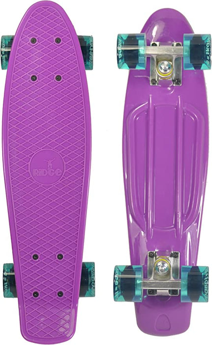 Ridge Skateboards Big Brother Retro Cruiser Skateboard 27" Board Purple