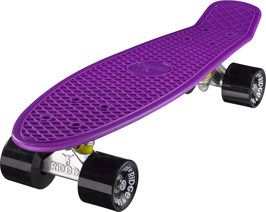 Ridge Retro Mini 22" Board Purple Cruiser Board - UK Manufactured