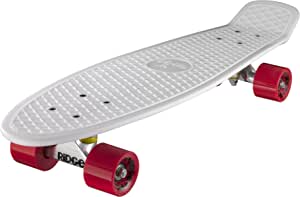 Ridge Skateboards Big Brother Retro Cruiser Skateboard 27" Board White