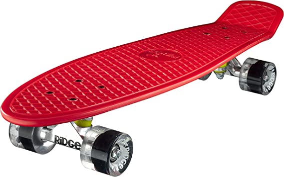 Ridge Skateboards Big Brother Retro Cruiser Skateboard 27" Board Red