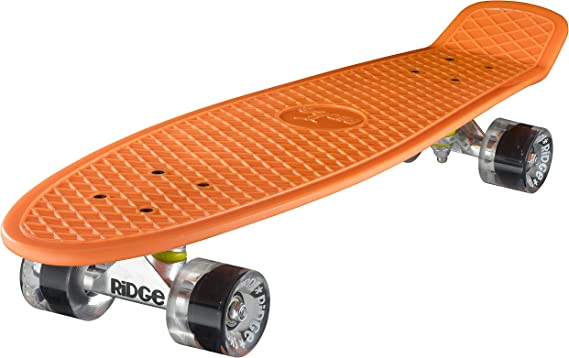 Ridge Skateboards Big Brother Retro Cruiser Skateboard 27" Board Orange