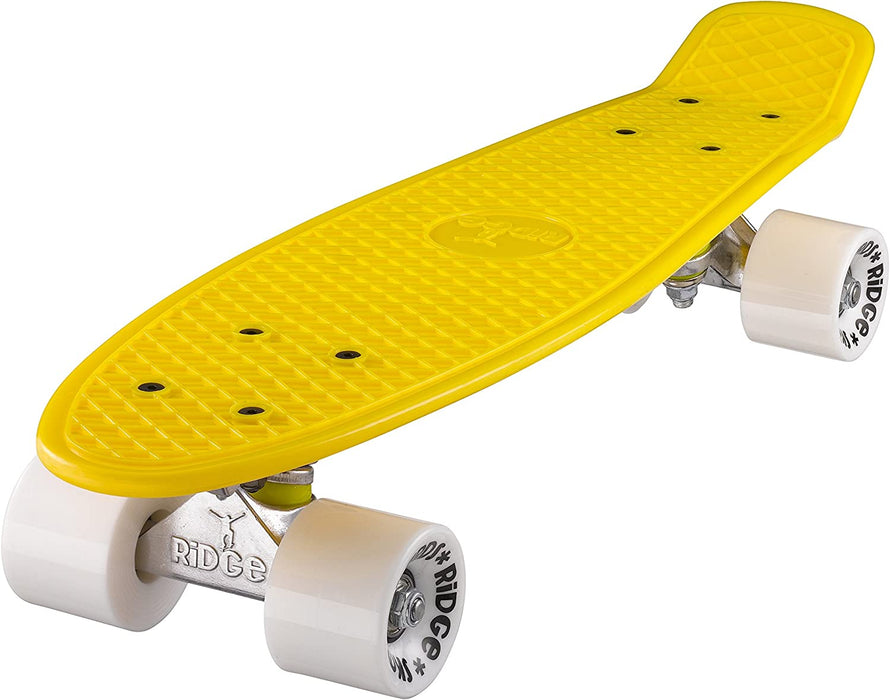 Ridge Retro Mini Cruiser 22" Yellow Board - UK Manufactured