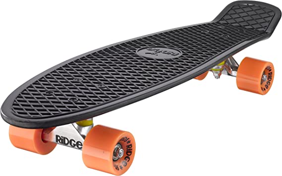 Ridge Skateboards Big Brother Retro Cruiser Skateboard 27" Board Black