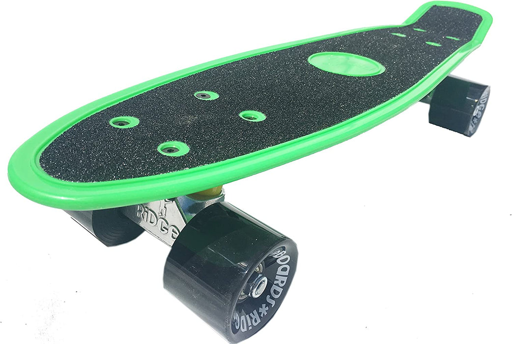 Ridge Skateboards Gripped 22" Gripped Board Green Mini Cruiser