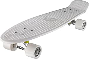 Ridge Skateboards Big Brother Retro Cruiser Skateboard 27" Board White