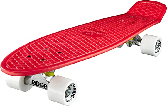 Ridge Skateboards Big Brother Retro Cruiser Skateboard 27" Board Red