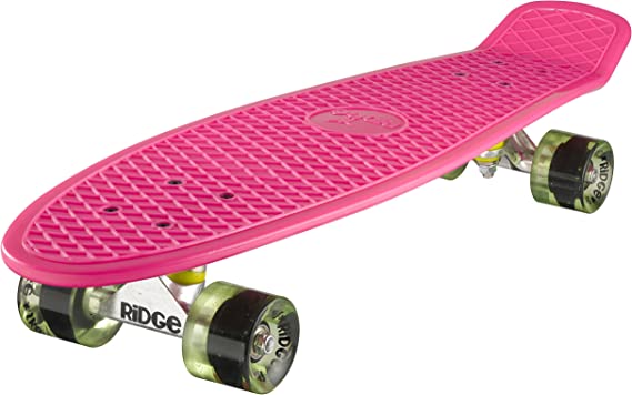 Ridge Skateboards Big Brother Retro Cruiser Skateboard 27" Board Pink