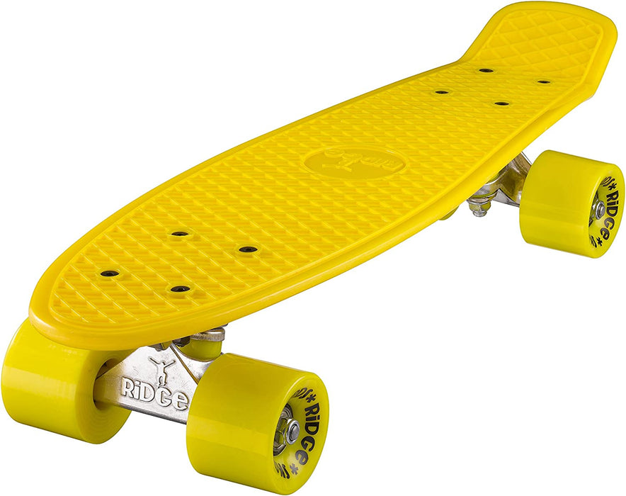 Ridge Retro Mini Cruiser 22" Yellow Board - UK Manufactured