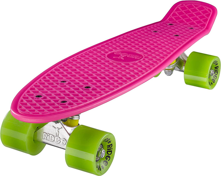 Ridge Retro 22" Board Pink Mini Cruiser Board - UK Manufactured