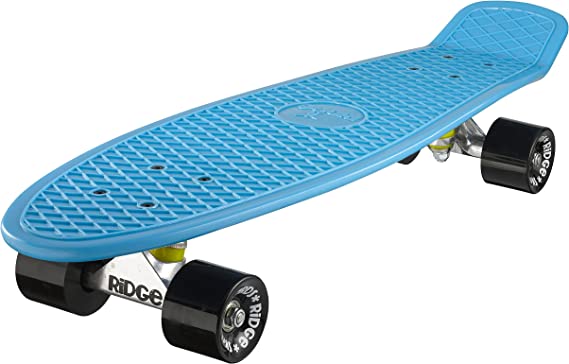 Ridge Skateboards Big Brother Retro Cruiser Skateboard 27" Board Blue